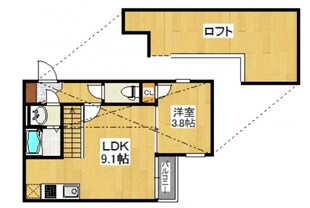 竹下駅 徒歩7分 1階の物件間取画像